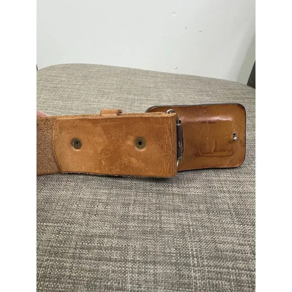 Leather Belt Western Hutch TH Sundial Horse Embossed 44 To 47 Inch Cowgirl